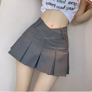 스커트 새로운 스타일 패션 여름 섹시한 레트로 V 허리 캐주얼 복장 숙녀 streetwear 여성 여자 여성 미니 짧은 주름 스커트