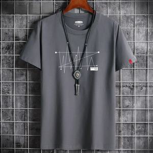 만화 Tshirt 탑 특대 남성 루즈 티 100% 코튼 패션 고스 프린트 남성 반팔 티셔츠 여름 새 남성 캐주얼 Tshirt
