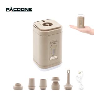 PACOONE 무선 인플레이션 펌프 휴대용 야외 미니 공기 압축기 에어 쿠션 침대 수영 반지 다기능 공기 펌프