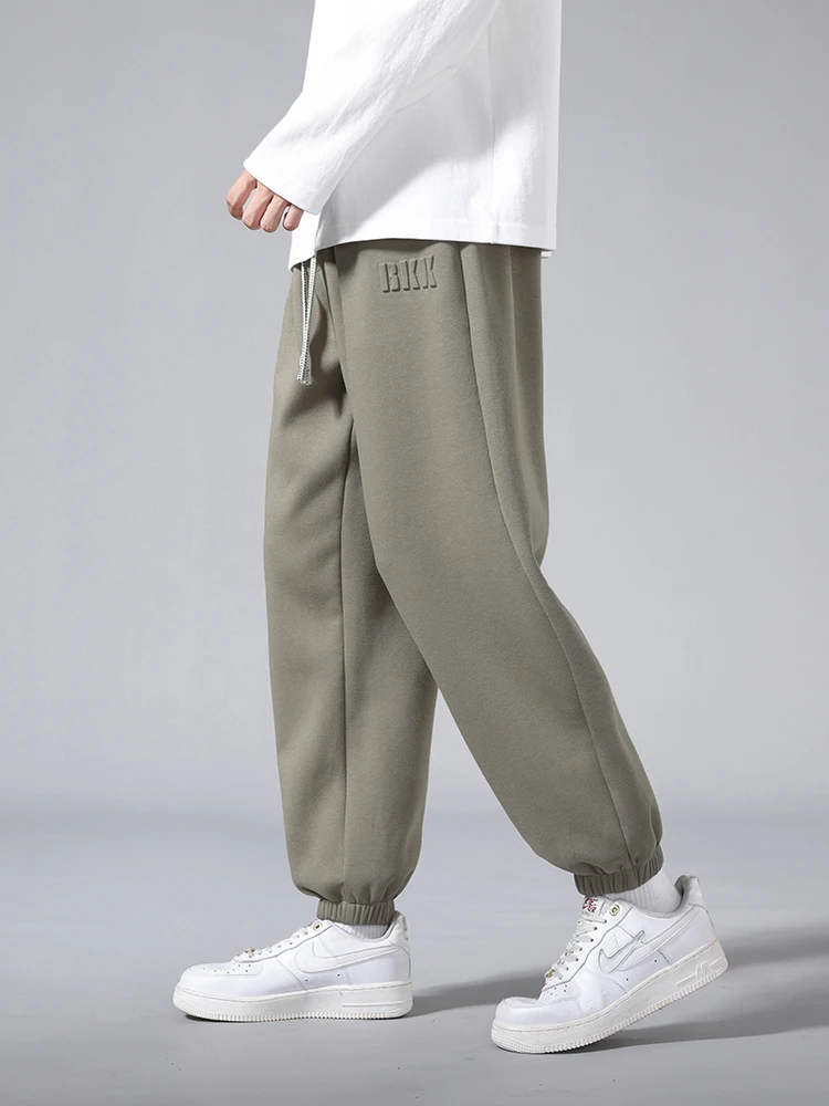 남성용 조깅 코튼/폴리에스테르 스웨트팬츠 빅 사이즈 8XL 7XL 6XL 스포츠 헐렁한 바지 스팅 밴딩 힙합 루즈 하렘 바지