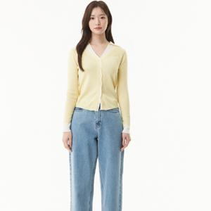 [플라스틱 아일랜드]카라레이어드 니트 가디건 PR2KG331