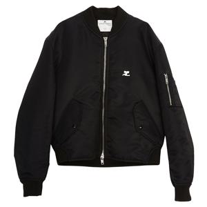 323CBL128NY0020 BLACK 여성 패딩 봄버 자켓