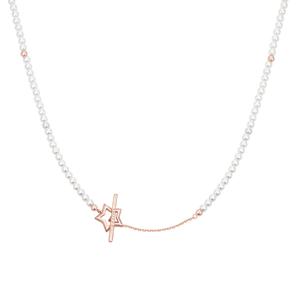 [제이에스티나] 마리엘 진주 별 비드목걸이_JJLJNI5B2306SR420