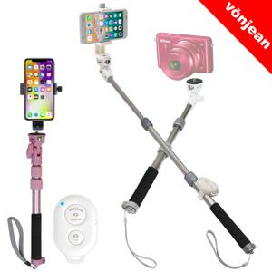 MT-490 프리미엄 브이로그 스마트폰 셀카봉 SET [핸드폰 미러리스 카메라 액션캠 스포츠 촬영 등]