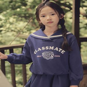 MKE3TR2101 여아 클래식캠퍼스 세일러카라 맨투맨