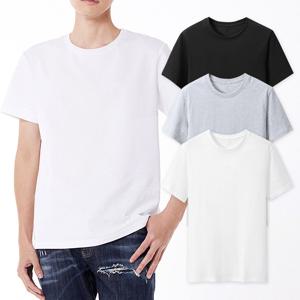 제이케이 국산 30수 순면100% 코마사 무지 라운드 반팔티 무지티 면티