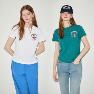 레귤러핏 노벨티 티셔츠 2종 택1 (T32E1TTO40TWT1)