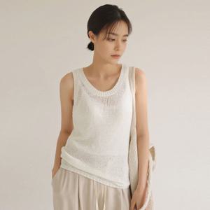 [RR]스모어 네트 니트 베스트