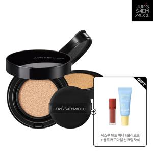 (N) 에센셜 스킨 누더 롱웨어 쿠션 본품+리필 + 시스루 틴트 미니 + 히알루론산 수분 선크림5ml