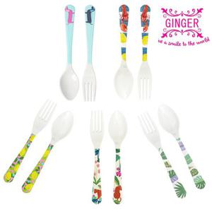 ginger  디자인 유아식기 포크 수저 세트 (대)