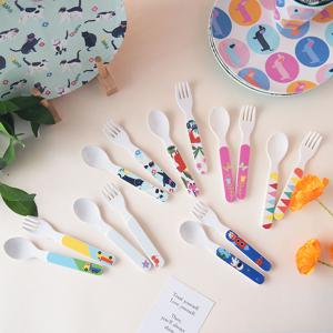 ginger  디자인 유아식기 포크 수저 세트 (소)