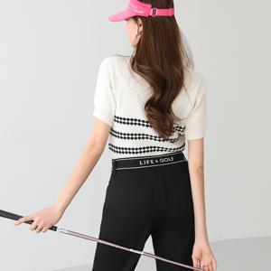 [패턴퀸 GOLF] 퀸스판 코튼 세미부츠컷 팬츠 #710712