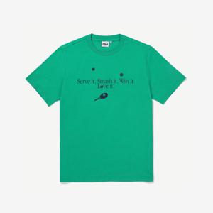 FILA  온라인 단독tennis 레터링 반팔티셔츠 FE2RSF5111X_GRN