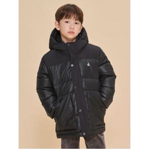 [30%OFF]샤이니 덕다운 하프패딩 - 블랙
