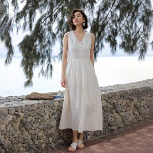 5/2일 예약배송_LS_Resort beach v-neck dress