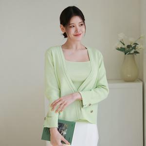 [최초가 99,000원]앙띠안 니트탑 가디건 앙상블 2종세트