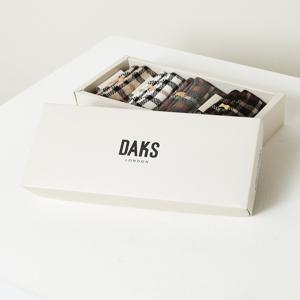 [닥스 액세서리] [[24FW]] DBSS4F702BK [무압박][여성발목4족] 체크배색 면혼방 발목 4족세트