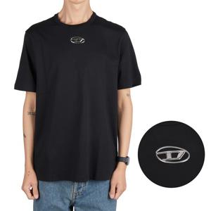 디젤 A17880 0CLBR 9XX T ADJUST 메탈릭 오발 D 반팔티셔츠