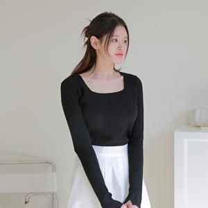 [최초가 79,900원]에테르 소프트 스퀘어넥 니트 3종세트