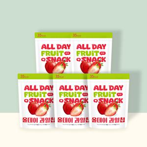 올데이 동결건조 과일칩 사과딸기칩 5봉세트 과일100%