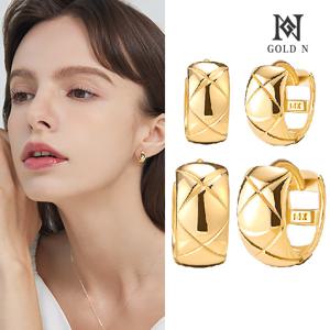 14K/18K 스너글링 귀걸이 소/대