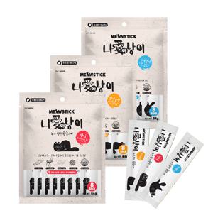 나애냥이 휴먼그레이드 고양이 관절건강 녹각첨가 스틱 파우치 8P