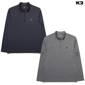 K2 남성 여름 기능성 스트라이프 메쉬 긴팔 집업 티셔츠 GMM24293