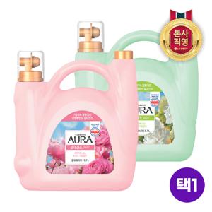 샤프란 아우라 실내건조 섬유유연제 대용량 5.7L [향택1]