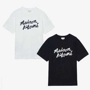 메종키츠네 핸드라이팅 티셔츠 MM00101KJ0118