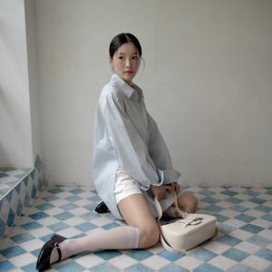 [파슨스] Hellen Sky Long Shirt