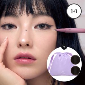 [1+1] 마이링 아이라이너+글레이지 파우치+미니 핑거 퍼프 Set