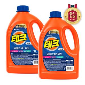 테크 딥클린 실내건조 액체세제 일반 용기 3L x 2개