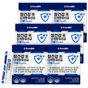 프롬바이오 장건강엔 더착한 유산균 더블 30포x6박스/6개월