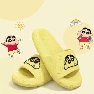 1+1 짱구 거실화 실내 슬리퍼 거실 실내화 층간소음 여름 린넨 사무실 미끄럼 방지 슬리퍼