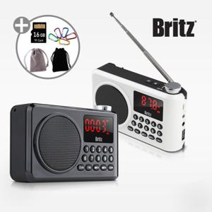 브리츠 BZ-LV990 (블랙) 휴대용 무선 블루투스 소형 효도 FM 라디오 스피커 (리뷰이벤트 3종 사은품증정)