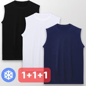 (15+10%쿠폰)3매세트/기능성 에어 쿨드라이 민소매티/남녀공용/국산 최고급 퀄리티/빅사이즈추가