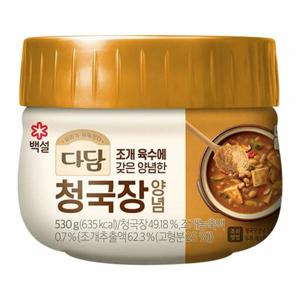 CJ 집밥 다담 청국장찌개 양념 530g 별미 자취 야식 술안주 엄마밥 가족 홈파티 생일