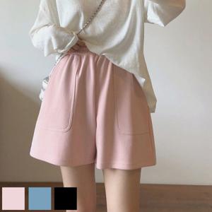 면 와이드 여성 반바지 4부 여름 A라인 밴딩 포켓 숏팬츠