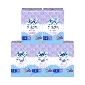 쏘피 천연코튼라이너 롱라벤더 40P X 5팩
