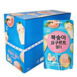 서주 복숭아 요구르트 젤리 50gx8개 한박스