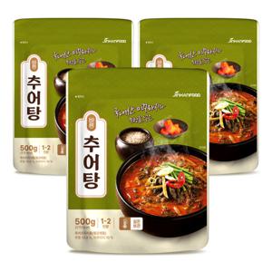 바른 추어탕 500g x 3팩 간편 보양식 즉석국 캠핑 요리 자취 레토르트식품 G