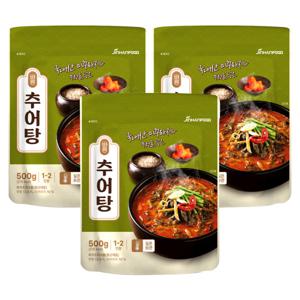 진한식품 바른 추어탕 500g x 3팩 자취 간편식 즉석국 요리 V
