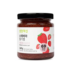 설탕대신 스테비아 딸기잼 240g 저당 저칼로리