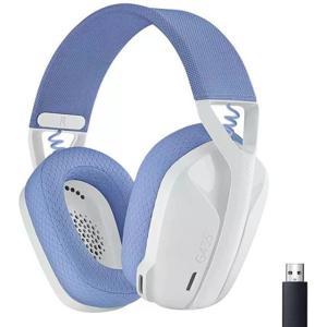 Logitech G435 라이트스피드 무선 게이밍 헤드셋 - 7.1 서라운드 사운드 게이머 블루투스 헤드 G435-White0