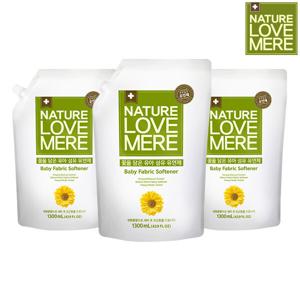 아기 섬유유연제 국화 리필형 1300ml x 3팩 국화꽃향