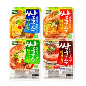 백제 쌀국수 멸치맛5개+김치맛5개+육개장맛5개+얼큰한맛5개_총 20개