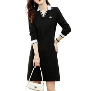 여성 빈티지 깔끔 카라 데일리 원피스