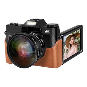 BiiYou 디지털 카메라 7500W 픽셀 디카 4K 비디오 와이파이 전송 +64G 메모리카드 한국어 설명서