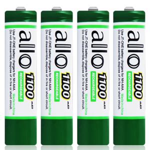 ALLO 대용량 AAA 1100mAH 충전지 4알/건전지 충전기