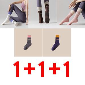 1+1+1 실리콘 방 미끄럼 요가 양말 여성 스포츠 양말